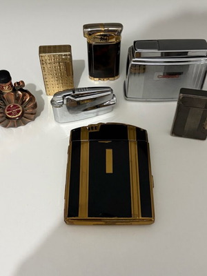 hill shenstone cigarette case Vintage Hill Shenstone Chrome Square Cigarette Case