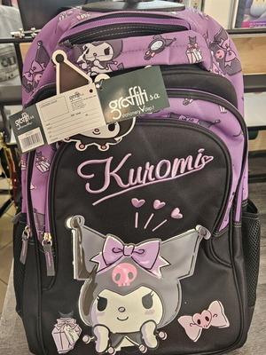 Kuromi Sketch Graffiti σχολικό σακίδιο τρόλεϊ