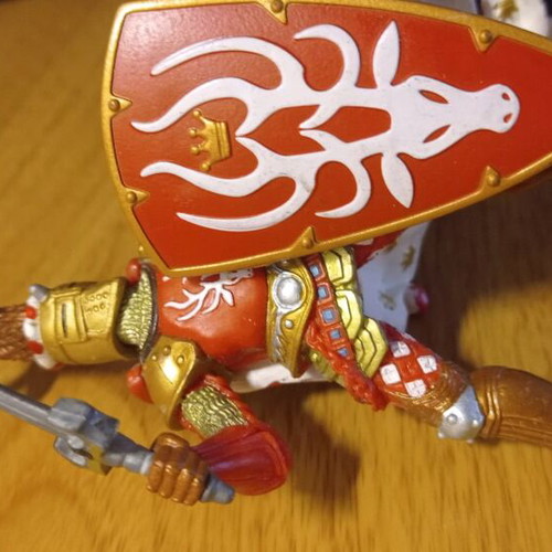 PAPO figure red knight with deer like new