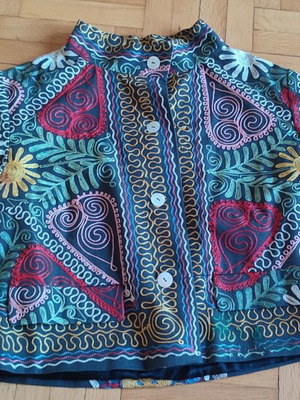 Women's multicolored embroidered jacket