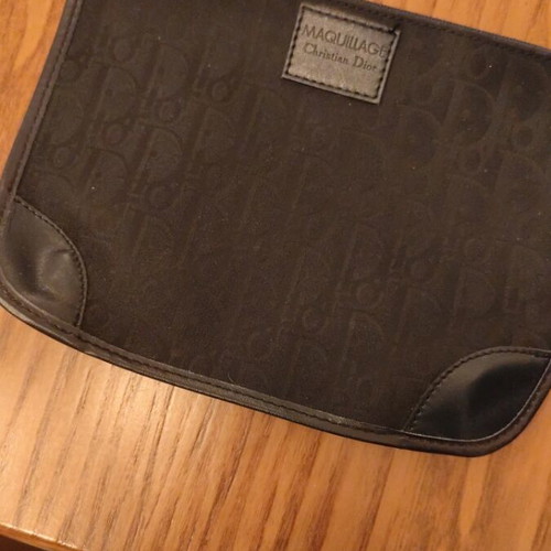 Christian Dior makeup bag like new, blue black