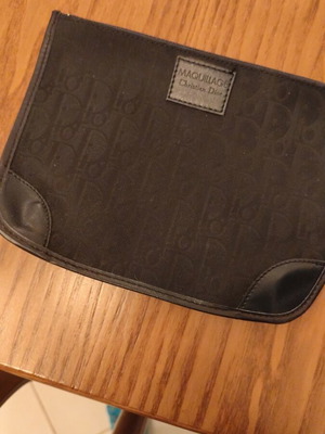 Christian Dior makeup bag like new, blue black
