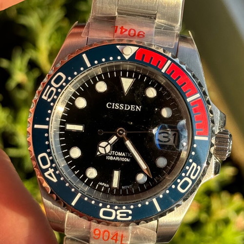 Cissden Automatic Men's Steel Watch New With Open Back