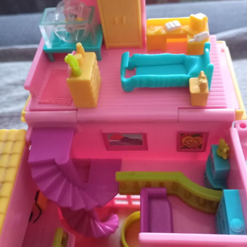 Polly Pocket Petland Hacienda Ranch House playset, vintage 2000 Mattel