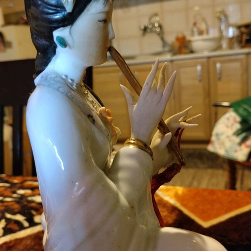 Chinese Porcelain Figure Celestial Maiden used, 28cm