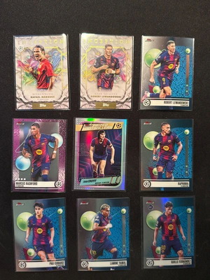 Σετ Barca - Topps Finest & Topps Inception κάρτες ποδοσφαίρου