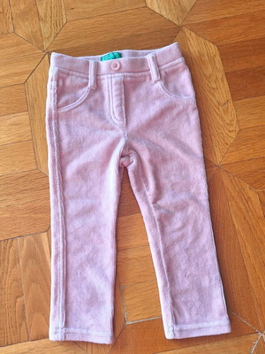 Benetton baby girl quilted style pants like new