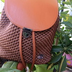 Handmade brown-chocolate backpack bag new