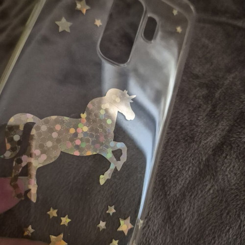 Transparent Samsung Galaxy S9 Plus case with unicorn design new