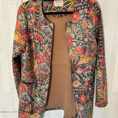 Blazer coat like new, colorful, Sweet Miss