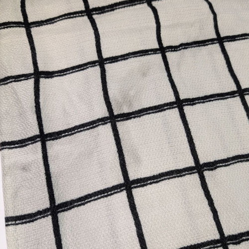 Scarf used 140x140cm black and white