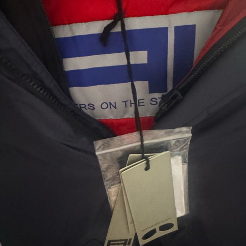 Parka jacket AI Riders on the Storm new, dark blue with red lining