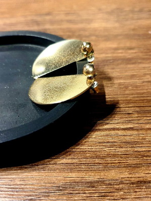 Chrysa Half-Circle Earrings Zara like new, stainless steel