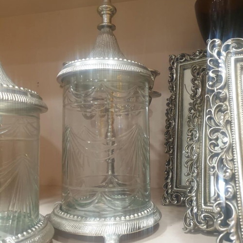 Silver candlestick with carving new, dimensions 45×18