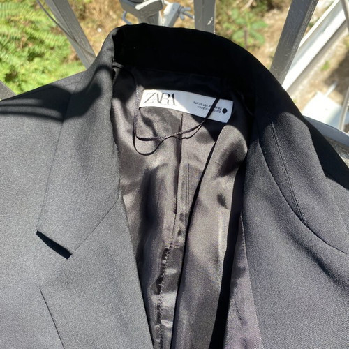 Zara black wool blazer like new, size XL 42 14