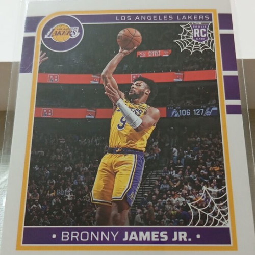 Bronny James Jr. 2024-25 Panini NBA Hoops Haunted Hoops Rookie Card Lakers