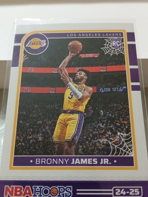 Bronny James Jr. 2024-25 Panini NBA Hoops Haunted Hoops Rookie Card Lakers