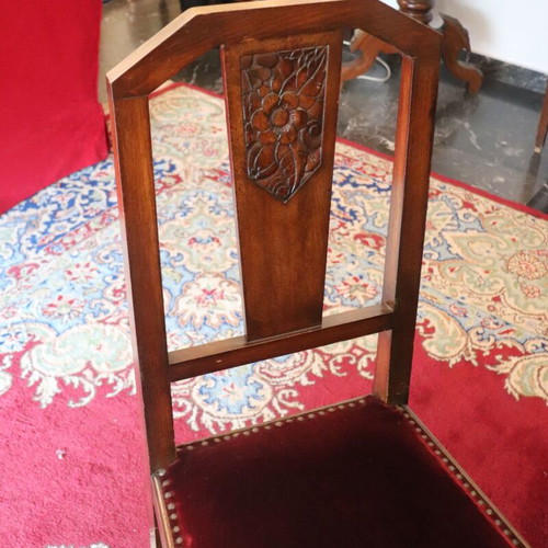 Classic handmade solid wood dining set like new