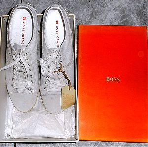 boss orange hugo boss ανδρικα παπουτσια 45 υφασμα με δερμα καινουργια με κουτι
