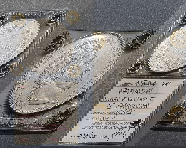 Ασημένιο ,Γαλλία 5 Francs 1844W Κοπής Λίλ