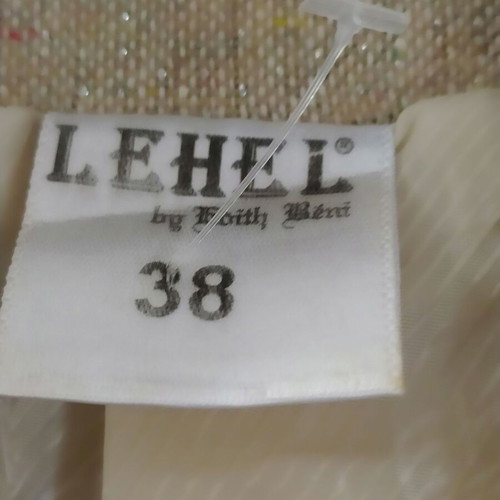 Luxury blazer Lehel by Edith Beni new, beige with sequins and fringes