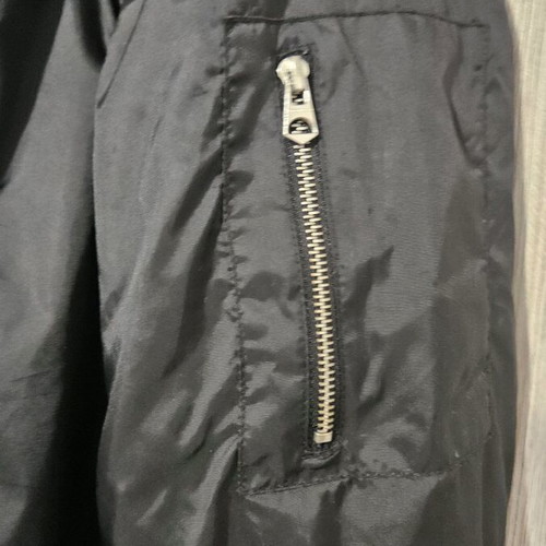 Bomber jacket used, size L, black with stain