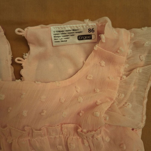 Ergee dress 12-18 months like new, polyester with lining
