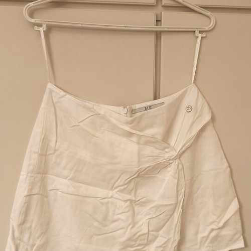 Linen Mini Skirt A.L.E. Medium like new, white