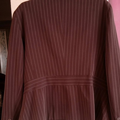 Brown dark South jacket XL with fine stripes like new