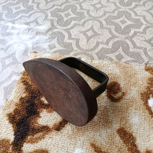 Old cast iron iron used