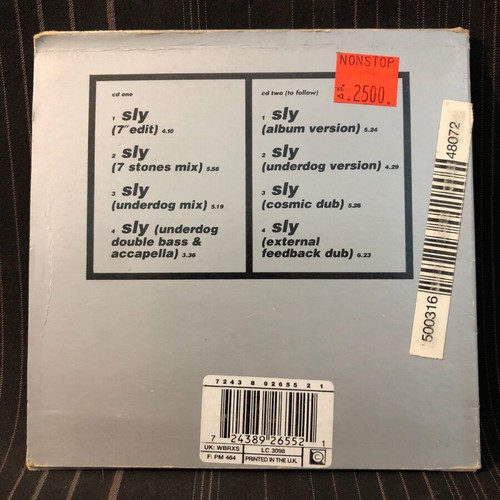 Sly Massive Attack CD used, electronic