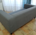 Klippan IKEA two-seater sofa used, gray with removable cover