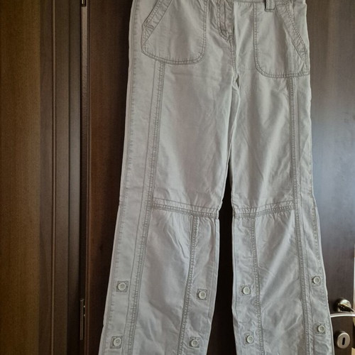 Beige jeans pants used, relaxed fit, Marks & Spencer, size L