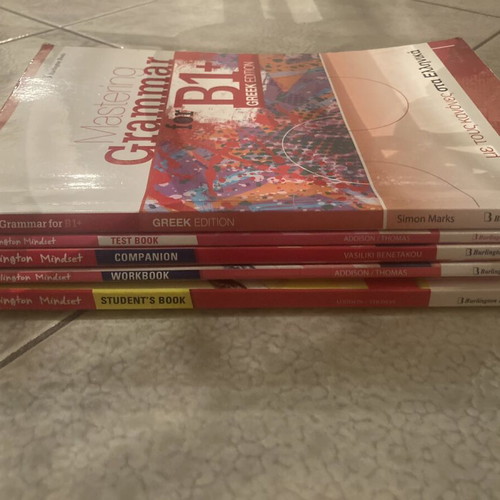 Burlington Mindset English B1 books used, set of 5