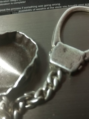 Silver 925 Keychain Athens Brewery vintage used from 1980s