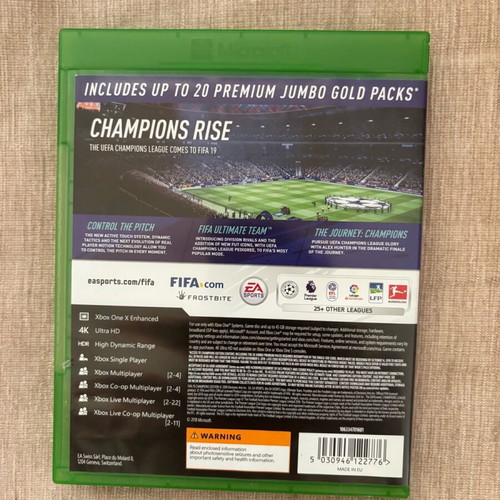 FIFA 19 Champions Edition Xbox One English used, complete