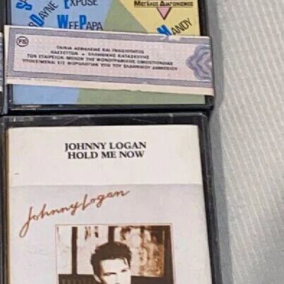 Pop Dance 80s cassette tapes like new, 2 pieces with Johnny Logan and Kylie Minogue