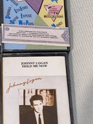 Pop Dance 80s cassette tapes like new, 2 pieces with Johnny Logan and Kylie Minogue