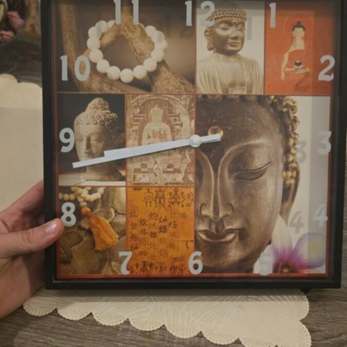 Buddha Zen Edition wall clock square, like new