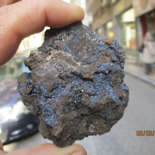 Chalcanthite and Hematite Mineral new, size 6 centimeters
