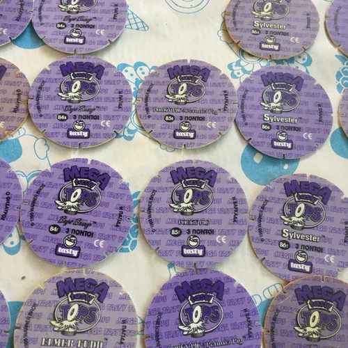Tasty Tops used tags, 34 pieces, 1995, Loony Tunes