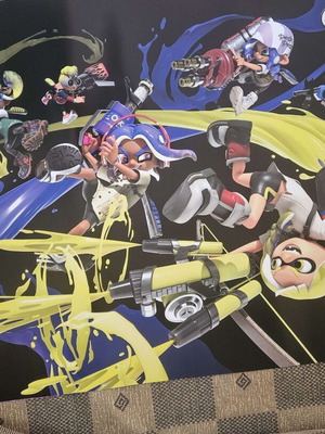 Nintendo Switch Splatoon 3 poster new, authentic