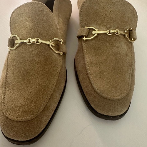 Zara women's beige suede shoes like new, size 37