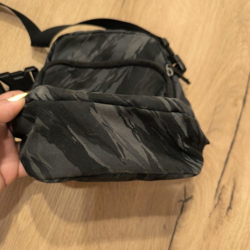 Nike shoulder bag used, camouflage design, black and grey