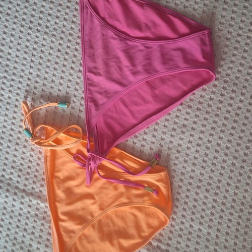 H&M bikini bottoms like new, size 42, pink and orange, set of 2