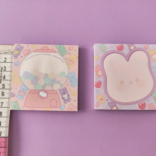 Note pad set new with pink and purple kids designs