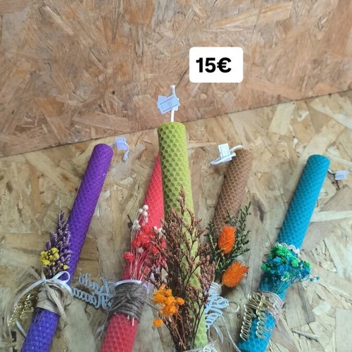 Beeswax candle new