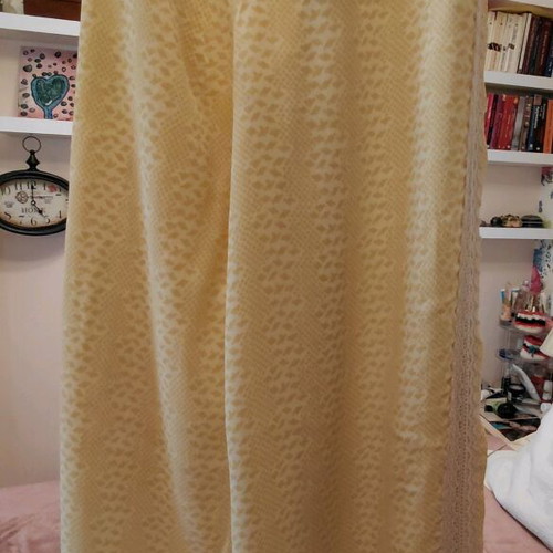 Hoss Intropia Wide-Leg Pants New, Yellow Viscose and Lace S/M 36