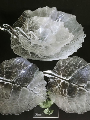 Συλλογή μπολ Maleras Folia 5τμχ από full lead crystal, καινούργια