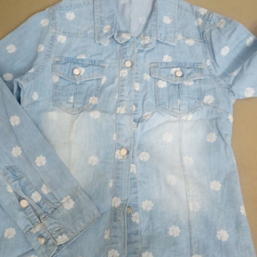 Denim shirt for girl like new, age 6